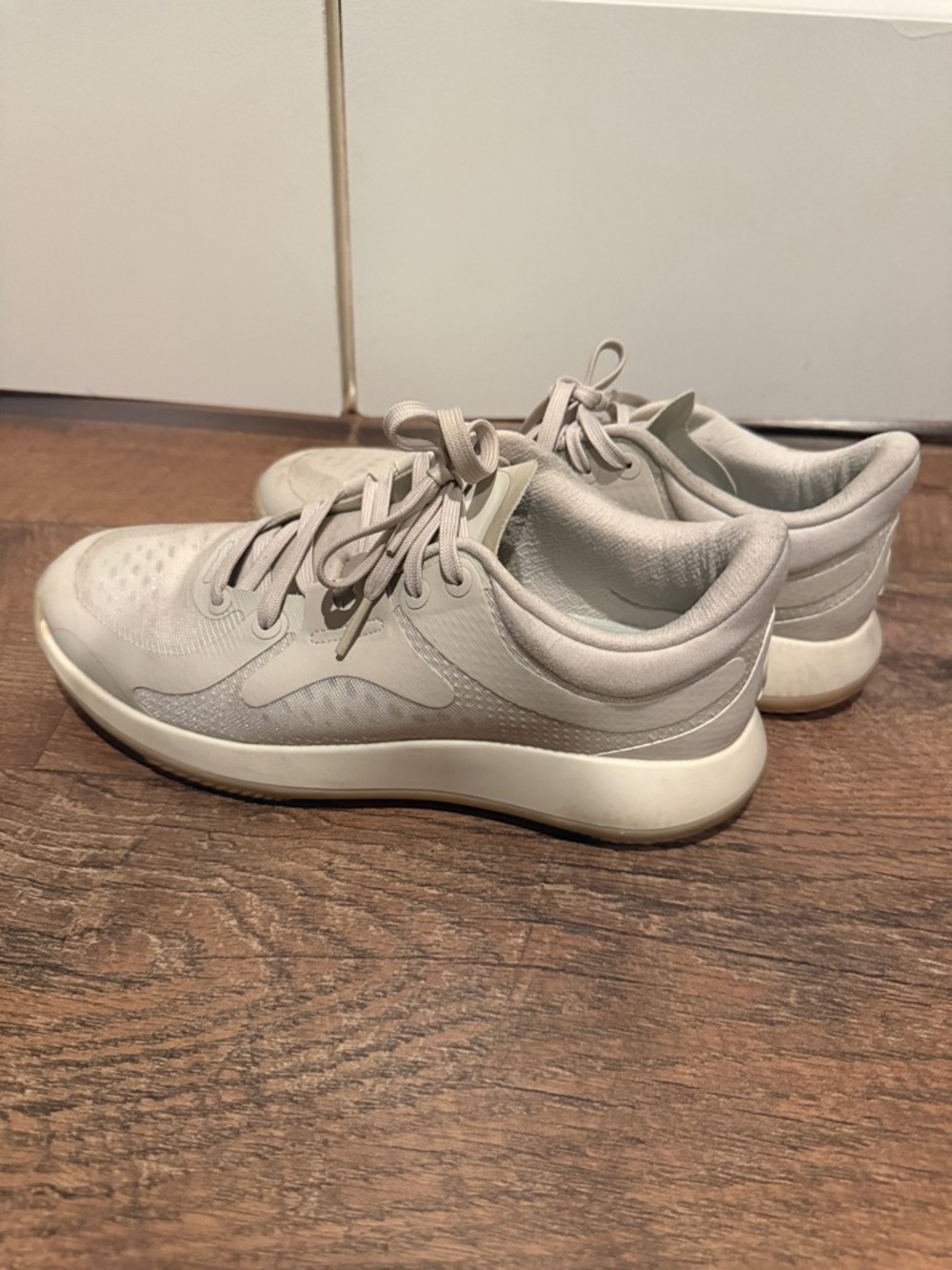 lululemon athletica Light Gray Cream Women's Sneakers